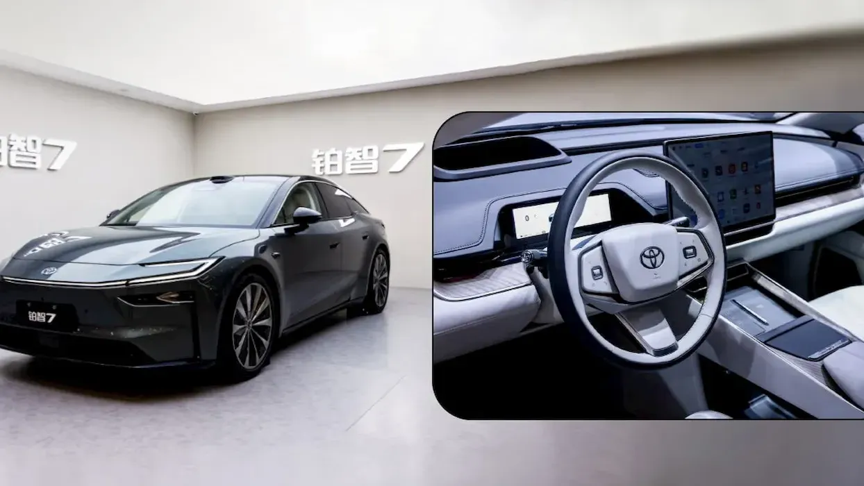 Toyota представила в Китае электрический седан bZ7 с цифровой панелью