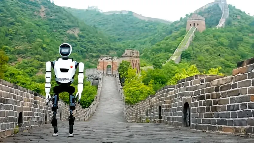Робот-гуманоид XBot-L первым в истории покорил Великую Китайскую стену (видео)