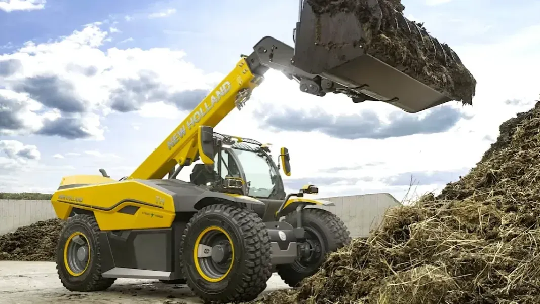 New Holland представила гибридный телескопический погрузчик на метане и батарее