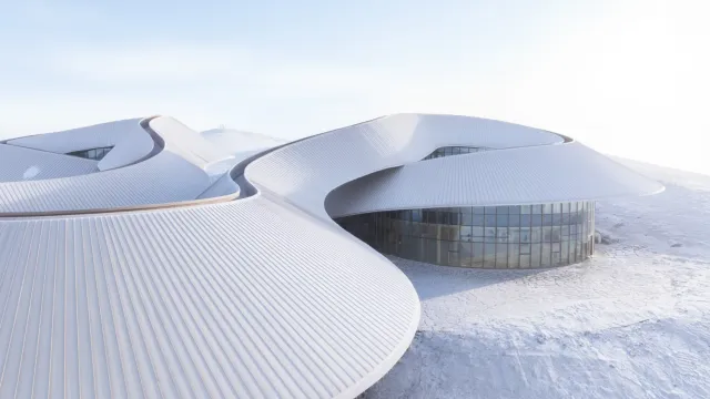 PLAT ASIA построила центр Volcano-In в вулканической степи Китая PLAT ASIA построила центр Volcano-In в вулканической степи Китая