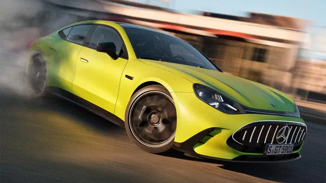 Mercedes AMG представила новый электрический 4-хдверный GT