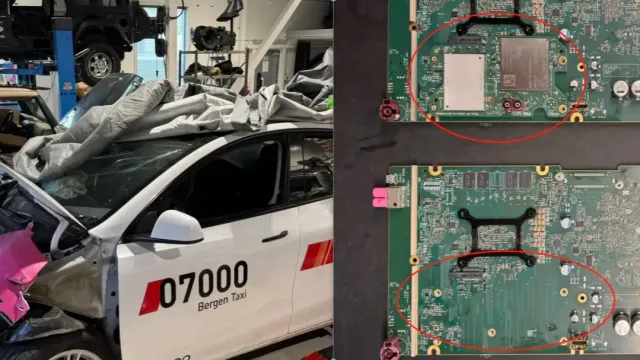 В Бергене из разбитой Tesla Model Y пропал блок телеметрии В Бергене из разбитой Tesla Model Y пропал блок телеметрии