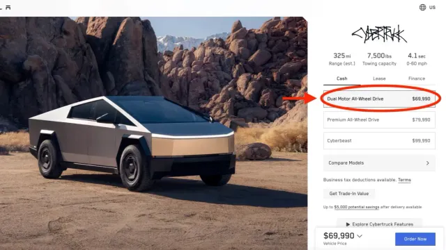 Tesla подняла цену базового Tesla Cybertruck на 10 тысяч долларов