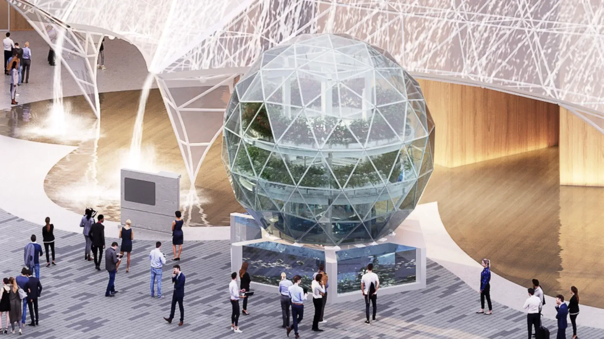 Футуристическая теплица создаёт замкнутую систему для растений и рыбы