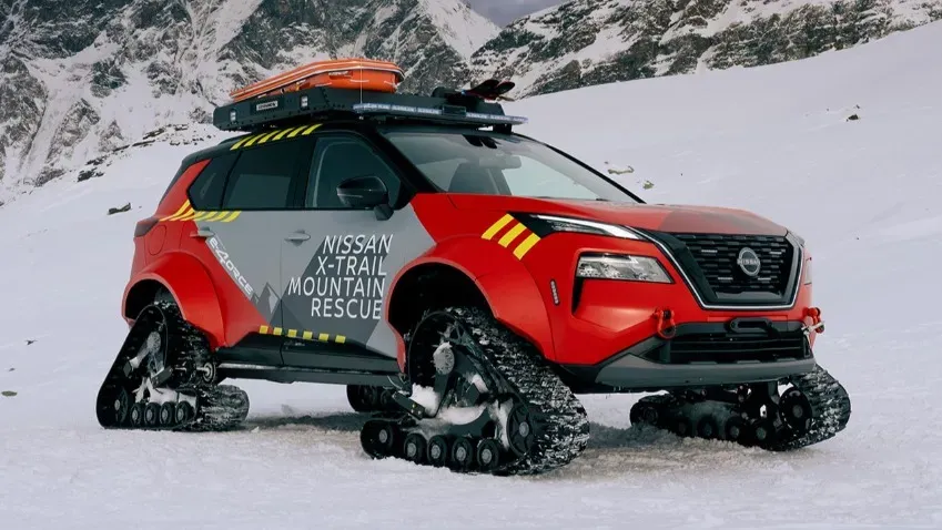 Nissan представил единственный в мире автомобиль с технологией e-4ORCE и снежными гусеницами