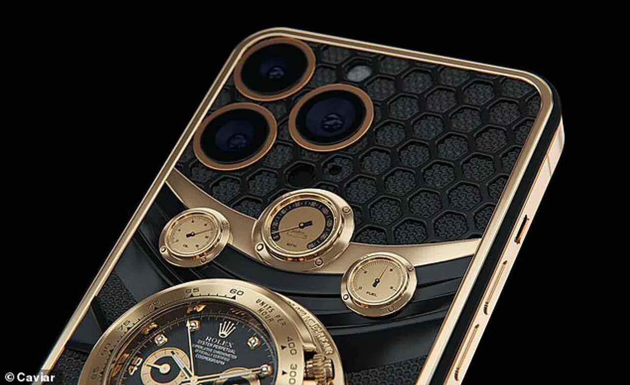 Новый дизайн iPhone 14 Pro Max с часами Rolex на задней панели сделал  смартфон ещё дороже