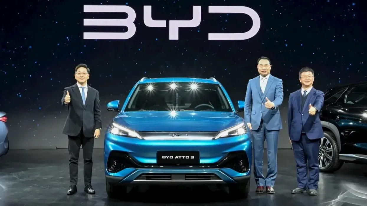 BYD получил 1000 заказов на Atto 3 в Южной Корее за первую неделю