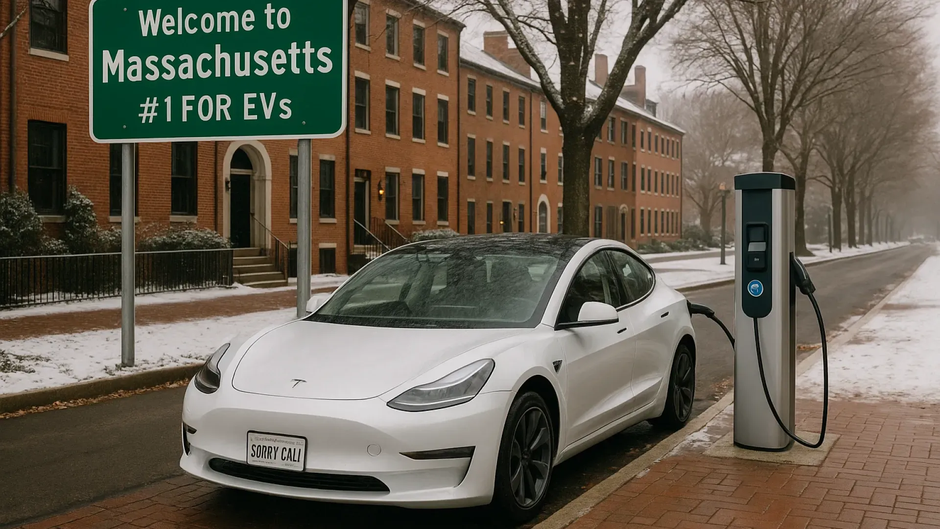 Массачусетс возглавил рейтинг штатов с лучшими условиями для EV