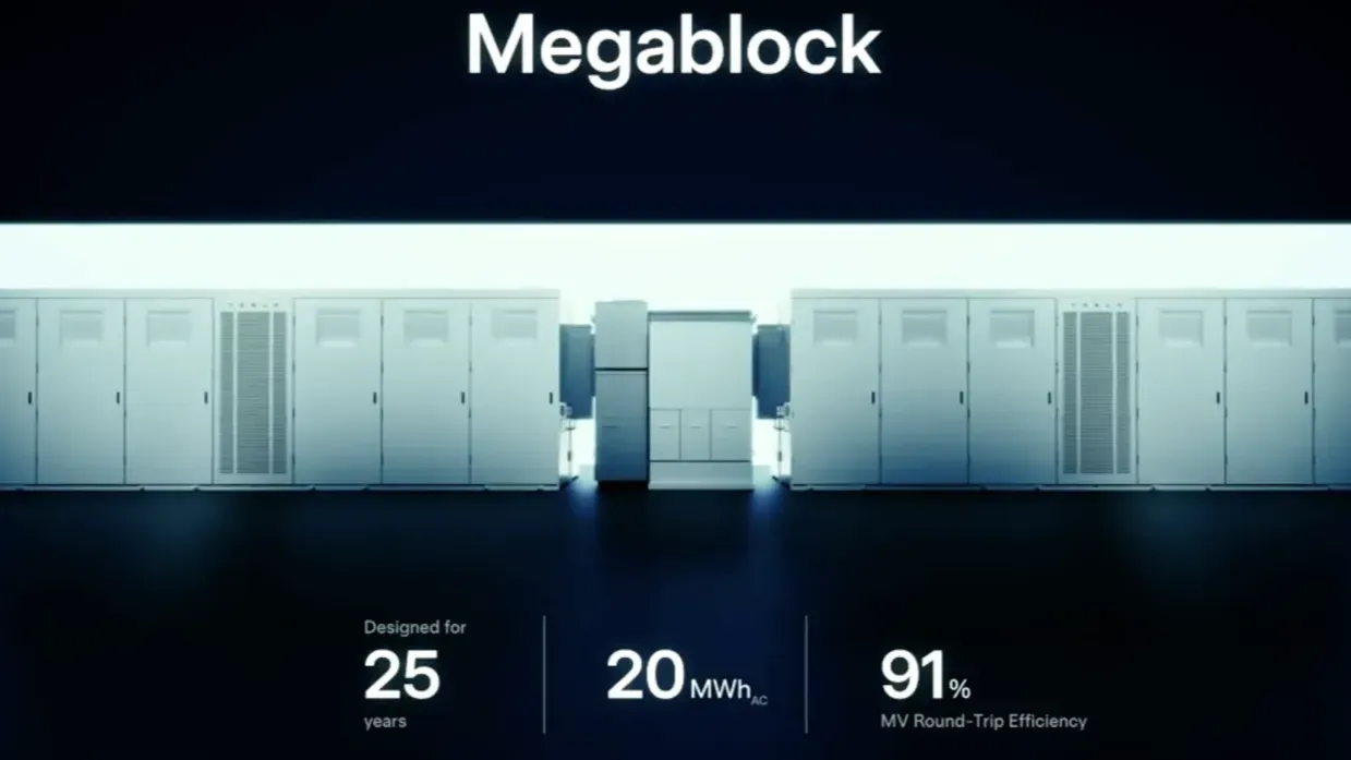 Tesla представила Megapack 3 и Megablock для хранения энергии