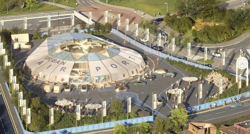 Компания Urban-Air Port спроектировала первый в мире аэропорт для летающих машин и дронов