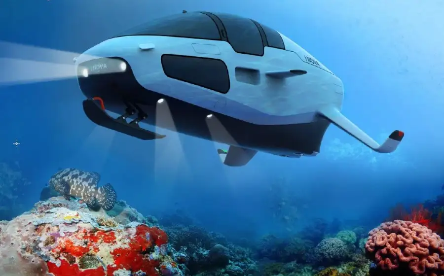 Первое в мире подводное судно на подводных крыльях разгоняется до 43 километров в час и погружается в воду на 50 метров