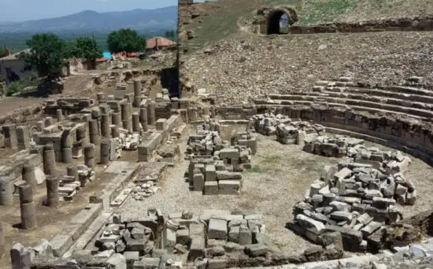 В Турции на месте древнего города археологи обнаружили каменную плиту с надписью