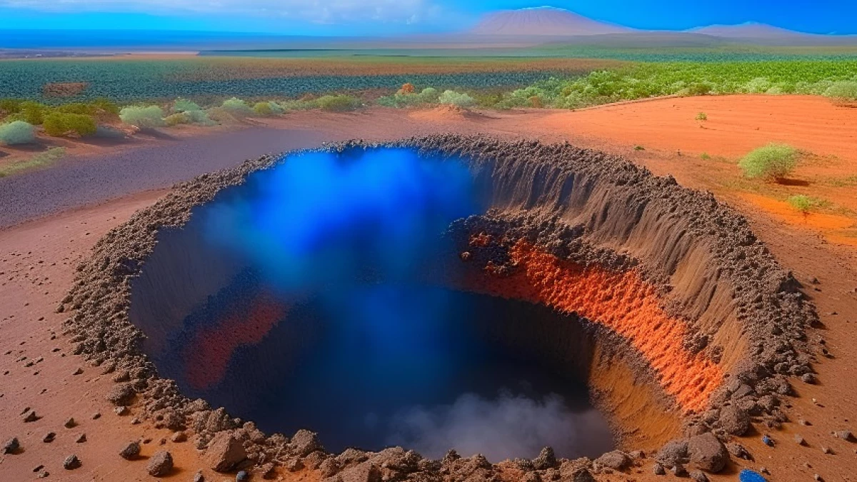 Самый большой кратер на планете. Кратер Вредефорт. Африка кратер Вредефорт. Кратер Вредефорт в Южно-африканской Республике. Ударный кратер.