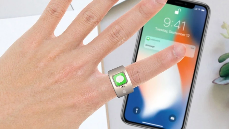 Компания Apple запатентовала смарт-кольцо с экраном для отслеживания состояния здоровья
