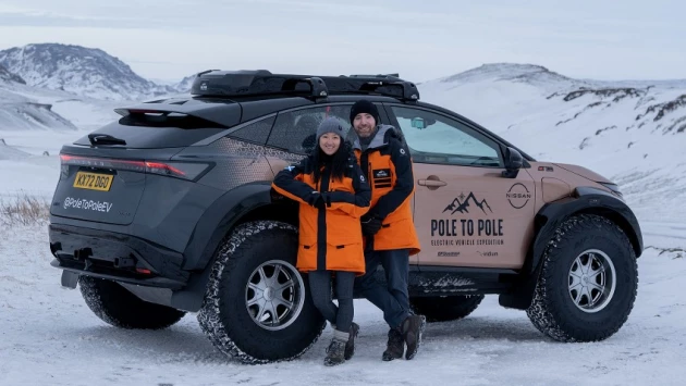 Электромобиль Nissan Ariya EV совершил первую в мире поездку с Северного на Южный полюс