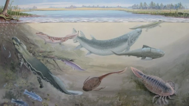 Обнаружена гигантская древняя рыба, которая, вероятно, охотилась на предков человека
