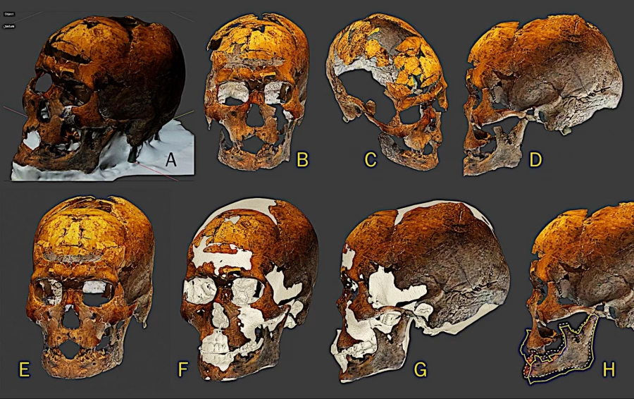 Учёные показали приблизительный портрет Зузу, человека, который жил 9600 лет назад