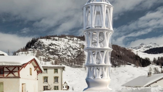В Швейцарских Альпах появилась рекордно высокая башня, напечатанная на 3D-принтере