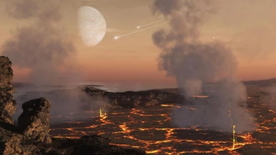 Железные метеориты и вулканическая пыль подготовили условия для появления жизни на Земле