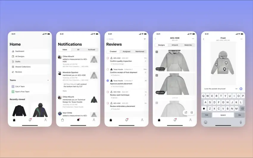 Cala - это универсальное приложение для крупных брендов и предпринимателей, которые связаны с одеждой