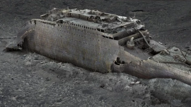 Потрясающее полномасштабное сканирование "Титаника" впервые показало полное крушение корабля