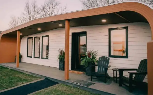 В США представили первый в мире полностью экологичный дом, напечатанный на 3D принтере