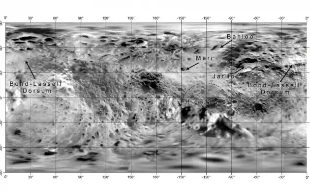 Российские ученые создали первую в мире карту Гипериона - спутника Сатурна